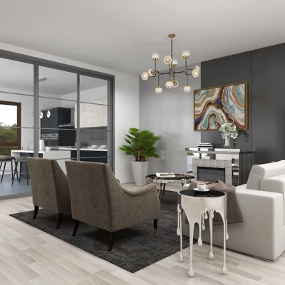 Contemporary Aluminum Melting Accent Table - Olivia & May 22 Contemporary Aluminum Melting Accent Table - Olivia & May - Image 20