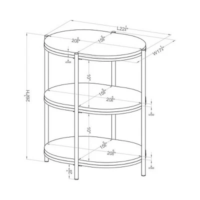 Crail Faux Marble Top Side Table - MiBasics 7 Crail Faux Marble Top Side Table - MiBasics - Image 5