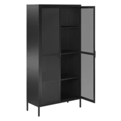 RealRooms ShadwickTall 2 Door Storage Cabinet-Mesh Metal Locker -Lush Living Store GUEST bb9d30b0 38f9 4b60 9d77 dd18c71fac09