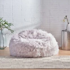 Lachlan Furry Bean Bag - Christopher Knight Home -Lush Living Store GUEST bba75c92 38f3 4d5a 846d 03596950a6e1