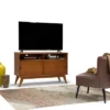 Tall Tierney Solid Hardwood Mid Century TV Stand For TVs Up To 60" Dark Brown - WyndenHall -Lush Living Store GUEST bbb4e02c 5809 4b4a 848a c4c9038219ec