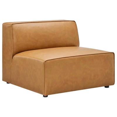 Mingle Vegan Leather Armless Chair - Modway 10 Mingle Vegan Leather Armless Chair - Modway - Image 8