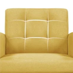 Yaheetech Modern Armchair Accent Chair Fabric Tufted With Rubber Wooden Leg -Lush Living Store GUEST bc4e42d7 c570 4193 8c91 8aa46bc42209