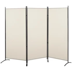 HOMCOM 3-Panel Room Divider Folding Privacy Screen Separator Partition Wall For Indoor Bedroom Office 100" X 72" -Lush Living Store GUEST bc5344c0 c02c 4042 b4f6 92f1429a7f7e