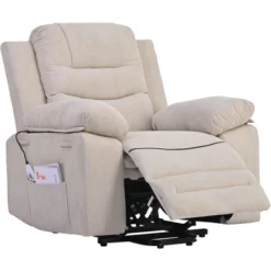 Electric Lift Recliner With Adjustable Massage, Heating Function, Infinity Positions And Side Pockets - ModernLuxe -Lush Living Store GUEST bc65eb08 6ed0 4b42 8931 ee986a47e309