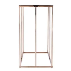 Nicholas Contemporary Glass Top Console Table Champagne - Aiden Lane -Lush Living Store GUEST bca03182 132d 4d6e 9fdd 9db64fe98176