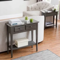 Favorite Finds Hall Console Smoke Gray - Leick Home -Lush Living Store GUEST bca1a9f8 89e9 46af a5c7 f5cc3e0cdd74