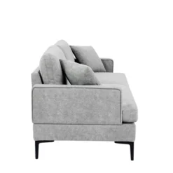 80.7" Modern Upholstered Loveseat Sofa With Metal Legs And 2 Pillows-ModernLuxe -Lush Living Store GUEST bdd9b5d2 34c1 4a42 9ca9 4074ece31667