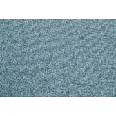 72" Savilla Sectional Sofa Blue Linen/Oak Finish - Acme Furniture 8 72" Savilla Sectional Sofa Blue Linen/Oak Finish - Acme Furniture - Image 6