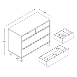 4 Drawer Cassandra Console Gray - Powell -Lush Living Store GUEST be7e81be b5f8 46cc 9b09 d583993b8ef1