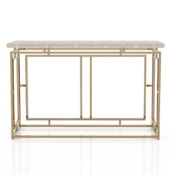 Grullen Faux Marble Top Sofa Table - MiBasics -Lush Living Store GUEST be859754 febd 475f a73c 97c580588757