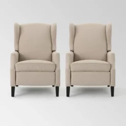 Set Of 2 Wescott Contemporary Fabric Recliners - Christopher Knight Home -Lush Living Store GUEST bf7922fe 13ab 4400 b56d 49d96ff1aac0