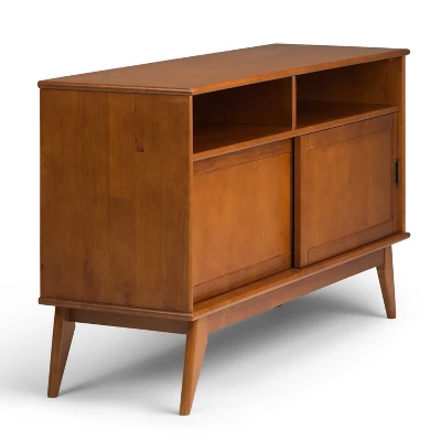 Tall Tierney Solid Hardwood Mid Century TV Stand For TVs Up To 60" Dark Brown - WyndenHall 8 Tall Tierney Solid Hardwood Mid Century TV Stand For TVs Up To 60" Dark Brown - WyndenHall - Image 6