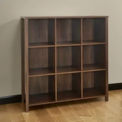 ClosetMaid Wooden Adjustable 9 Cube Organizer Bedroom Storage Cubicle Shelf Bookcase For Home Organization, Dark Chestnut -Lush Living Store GUEST bfc77c8e 41a9 4c49 a06d c463cb687a7c