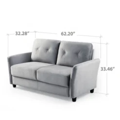 62" Ricardo Loveseat Sofa - Zinus -Lush Living Store GUEST c0062b72 4881 4eae 997e dae316d3a0af