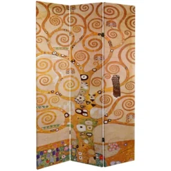 6' Tall Double Sided Works Of Klimt Room Divider - Oriental Furniture -Lush Living Store GUEST c0188e7f 97cb 4bec 8d37 09ee0e12de4b