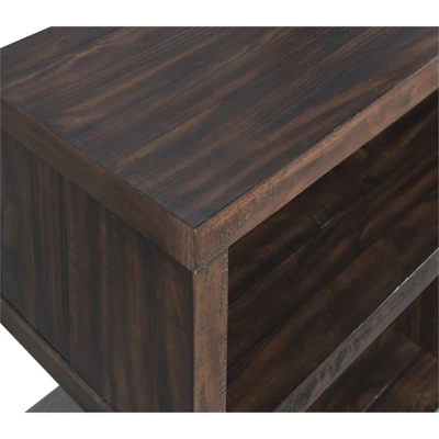 Lexington 70" Solid Wood TV Stand Dark Mocha Brown - Martin Svensson Home 6 Lexington 70" Solid Wood TV Stand Dark Mocha Brown - Martin Svensson Home - Image 4