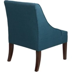 Elm Lane Dixon Blue Fabric Swoop Arm Chair -Lush Living Store GUEST c02a9b7f 1249 4367 b371 d23483f28e6b