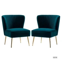 Quentin Velvet Accent Side Chair With Padded Seat Set Of 2 | Karat Home 31 Quentin Velvet Accent Side Chair With Padded Seat Set Of 2 | Karat Home -Lush Living Store GUEST c0c433e3 0ba0 43ec b194 d4ccf9181c0f