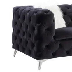 68" Phifina Sofa Black Velvet - Acme Furniture -Lush Living Store GUEST c0caeb9b 37e7 404c a902 66f5968a03d3