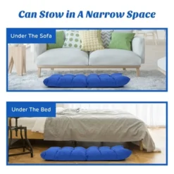 Costway Adjustable 14-Position Floor Chair Folding Lazy Gaming Sofa Lounge Chair GrayBlue Coffee 26 Costway Adjustable 14-Position Floor Chair Folding Lazy Gaming Sofa Lounge Chair GrayBlue Coffee -Lush Living Store GUEST c0df4cd2 86c3 4035 830f cff1acf38bca