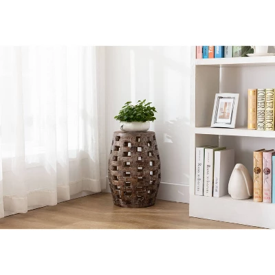 18" Hampton Side Table Weathered - Boraam 8 18" Hampton Side Table Weathered - Boraam - Image 6