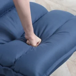 HOMCOM Swivel Floor Chair With Back Support, Microfiber Adjustable Video Gaming Chair For Reading, Lounging, Meditating, Blue -Lush Living Store GUEST c1849f08 1d1d 4b44 9ad7 c0a8df0ccb3d