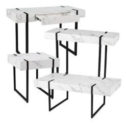 Wennan Modern Faux Marble Console Table Black/White - Aiden Lane 16 Wennan Modern Faux Marble Console Table Black/White - Aiden Lane -Lush Living Store GUEST c1d8fd03 5b3d 4010 add7 32060b99cbfa