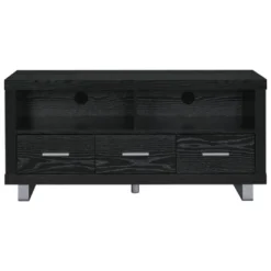Alton 3 Drawer TV Stand For TVs Up To 55" Black Oak - Coaster -Lush Living Store GUEST c1f9554b 35e0 4ee8 af86 fdac74f8a85b