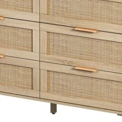 43.31" 6-Drawer Rattan Storage Cabinet For Living Room And Bedroom - ModernLuxe -Lush Living Store GUEST c2233608 e506 46ad 8d1c 48ddfc1eeb71