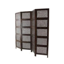 Traditional Wood Rectangle Room Divider Screen Brown - Olivia & May -Lush Living Store GUEST c22864c5 e577 436f bfc4 a169a9056854