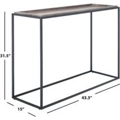 Andey Console Table - Brown/Black - Safavieh 15 Andey Console Table - Brown/Black - Safavieh -Lush Living Store GUEST c24f9d77 cc74 45fd 97ab f4b74d888088