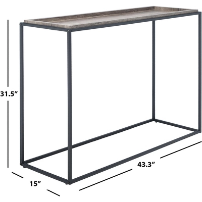 Andey Console Table - Brown/Black - Safavieh 8 Andey Console Table - Brown/Black - Safavieh - Image 6