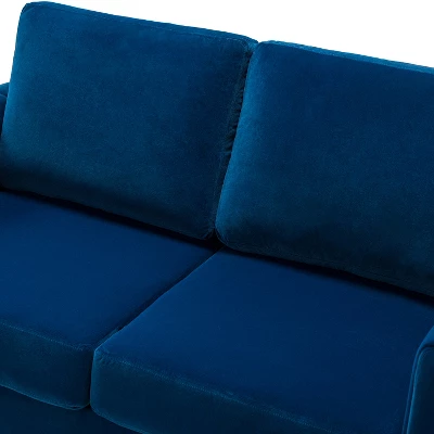 Cephisus 52.4" Contemporary Loveseat For Living Room And Bedroom Comfy Velvet 2-Seater Sofa With Metal Legs | KARAT HOME 8 Cephisus 52.4" Contemporary Loveseat For Living Room And Bedroom Comfy Velvet 2-Seater Sofa With Metal Legs | KARAT HOME - Image 6