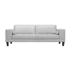 Wynne Genuine Leather Sofa Dove Gray - Armen Living