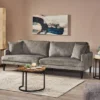 Malverne Contemporary 3 Seater Fabric Sofa With Accent Pillows Gray/Dark Brown - Christopher Knight Home -Lush Living Store GUEST c30fc181 6cbf 42c4 b319 76dcd5b11332