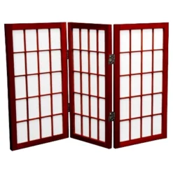 2 Ft. Tall 3 Panels Desktop Window Pane Shoji Screen - Oriental Furniture -Lush Living Store GUEST c3962ac2 1e06 4d24 bd2e c767e7ff4bcc