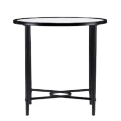 Dickinson Metal/Glass Oval Side Table Black - Aiden Lane 12 Dickinson Metal/Glass Oval Side Table Black - Aiden Lane -Lush Living Store GUEST c3ac8d5c 6cde 488a b4a8 aa355e09f49a
