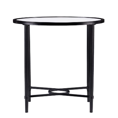 Dickinson Metal/Glass Oval Side Table Black - Aiden Lane 6 Dickinson Metal/Glass Oval Side Table Black - Aiden Lane - Image 4