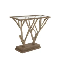 Contemporary Wood Console Table Brown - Olivia & May -Lush Living Store GUEST c3f4e944 08d4 4f81 88f0 3ac83cb6c436