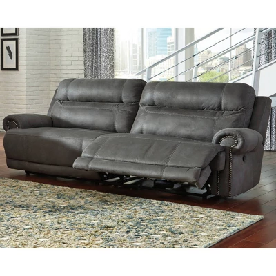 Austere 2 Seat Recliner Sofa Gray - Signature Design By Ashley 3 Austere 2 Seat Recliner Sofa Gray - Signature Design By Ashley