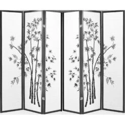 Legacy Decor Bamboo Print Oriental Privacy Shoji Screen Room Divider -Lush Living Store GUEST c4bf57e7 5edb 4e25 930f e1f64f13af36