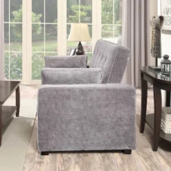 Andrea Convertible Futon Sleeper Sofa Light Gray - Serta 11 Andrea Convertible Futon Sleeper Sofa Light Gray - Serta -Lush Living Store GUEST c503f4b0 3790 47b4 8702 826666be2aea
