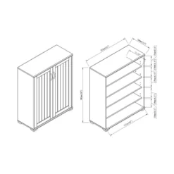 Moi Accent Storage Cabinet Walnut Oak - MiBasics -Lush Living Store GUEST c553ff6a 2b52 4803 be7c 29d3777f5380