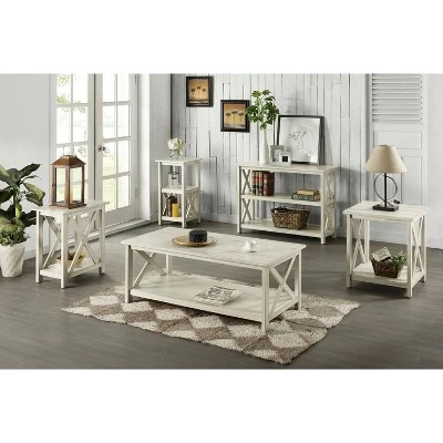 Jamestown 2 Shelf Entryway Table White - Boraam 6 Jamestown 2 Shelf Entryway Table White - Boraam - Image 4