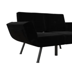 RealRooms Euro Upholstered Tufted Loveseat Futon With Storage Pockets -Lush Living Store GUEST c635820a 0f4a 436f 8165 0a39a7244c26