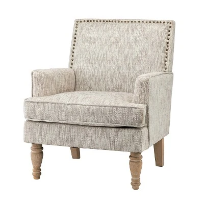 Asiab Wooden Upholstered Armchair | Karat Home 19 Asiab Wooden Upholstered Armchair | Karat Home - Image 17
