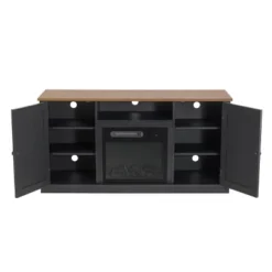 Electric Fireplace And TV Stand For TVs Up To 60" Gray - Home Essentials -Lush Living Store GUEST c71d2623 8460 4738 b9f1 8f1cc2598458