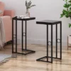 Set Of 2 Bader Modern C-Shaped Side Table Black - Christopher Knight Home -Lush Living Store GUEST c73d6e46 8d46 4493 a234 69c6c60d197c