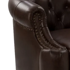 Flavio 32.75'' Wide Genuine Leather Swivel Chair | ARTFUL LIVING DESIGN -Lush Living Store GUEST c7647272 00aa 43b1 adb0 a6e2aa0cf2d0